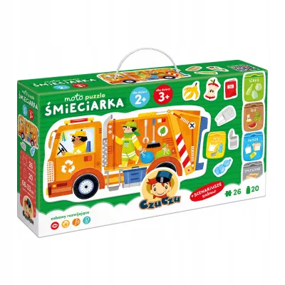 CzuCzu Moto puzzle 26 el śmieciarka