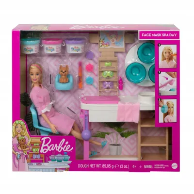 Mattel Barbie salon SPA maseczka na twarz zestaw