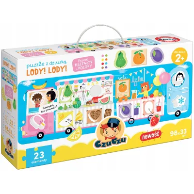 CzuCzu Puzzle 23 el z dziurką Lody! Lody!