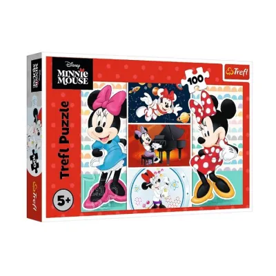 Trefl Puzzle 100 el Zabawna Disney Minnie
