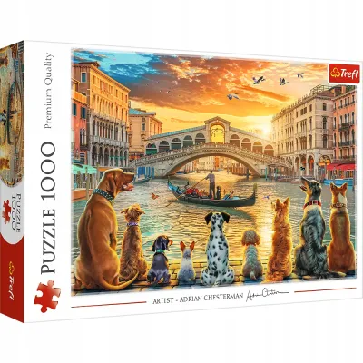Trefl Puzzle 1000 el Pieski w Wenecji