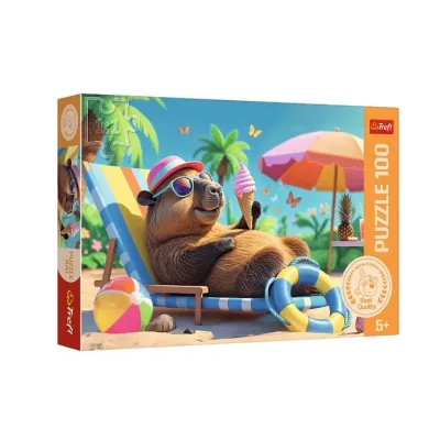 Trefl Puzzle 100 el Relaks w stylu kapibary