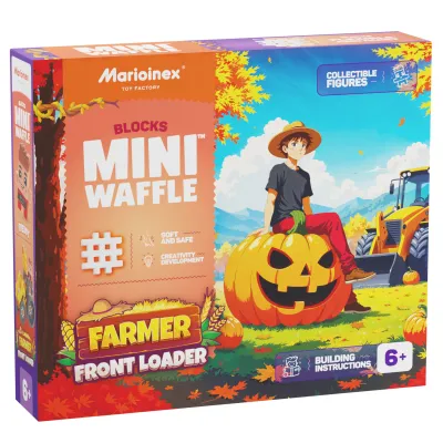 Marioinex Klocki waffle Farmer ładowacz 50 el 