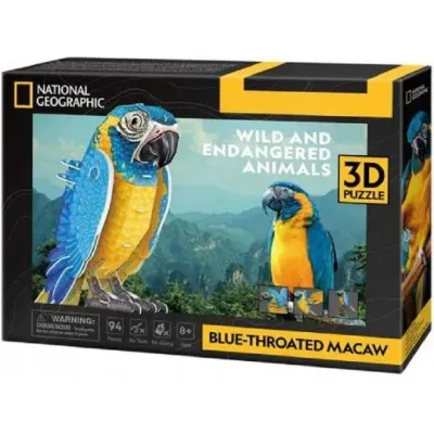 Cubic Fun Puzzle 3D National Geographic Ara szafirowa
