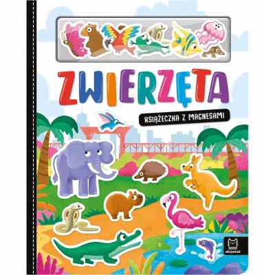 Aksjomat Zwierzęta Książeczka z magnesami 