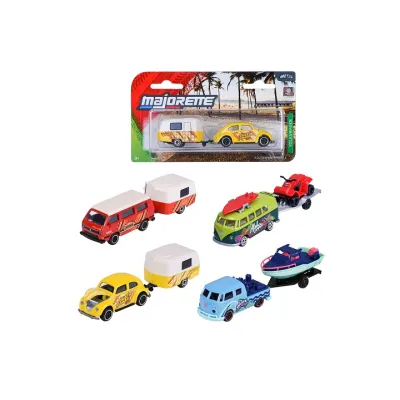 Majorette VW z przyczepą mix 