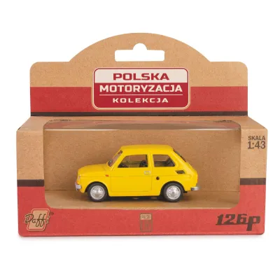 Daffi Model Fiat 126p żółty