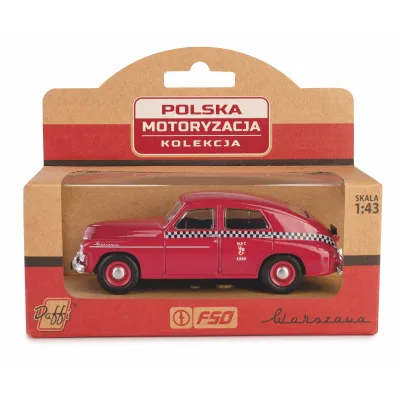 Daffi Model PRL Warszawa M20 TAXI wiśniowy
