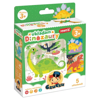 CzuCzu Puzzle Układam dinozaury