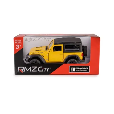 RMZ Model Jeep Wrangler Rubicon 2021 SoftTop żółty