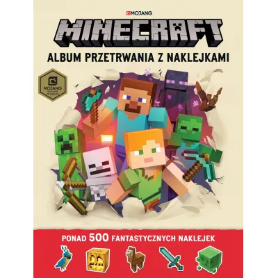 Harpercollins Minecraft Album przetrwania z najklejkami 