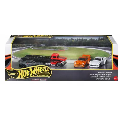 HOT WHEELS PREMIUM DIORAMA zestaw 4 autek JBM05