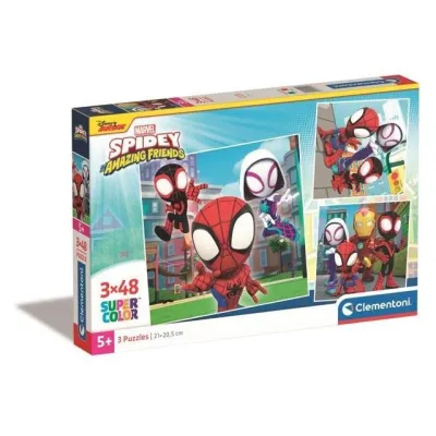 Clementoni Puzzle 3x48 Super Kolor Square Spidey