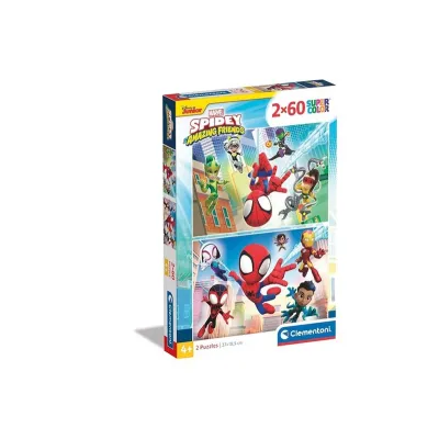 Clementoni Puzzle 2x60 el Spidey His Amazing Friends