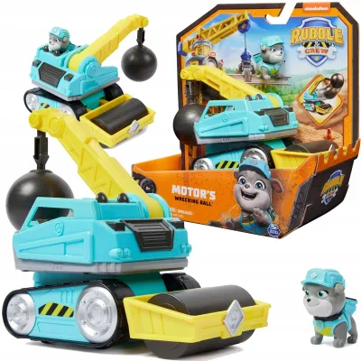 PSI PATROL RUBBLE&CREW POJAZD BUDOWLANY MOTOR NISZCZĄCA KULA Z FIGURKĄ 6 CM PSI PATROL RUBBLE&CREW POJAZD BUDOWLANY MOTOR NISZCZĄCA KULA Z FIGURKĄ 6 CM