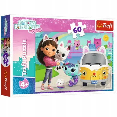 Trefl Puzzle 60 el Gabby i kocie przygody