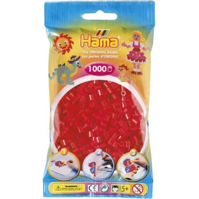 Koraliki Hama midi 1000 Koralików 207-05 Czerwone Koraliki Hama midi 1000 Koralików 207-05 Czerwone
