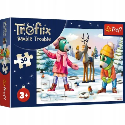 Trefl Puzzle 30 el świąteczny czas Treflików