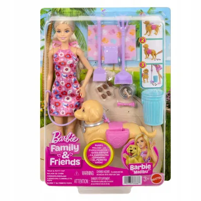 LALKA BARBIE MALIBU SPACER Z PIESKIEM CZYŚCIOSZKIEM zestaw dla dzieci +3 LALKA BARBIE MALIBU SPACER Z PIESKIEM CZYŚCIOSZKIEM zestaw dla dzieci +3