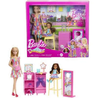 LALKA BARBIE DZIEŃ NA JARMARKU zestaw z lalką Barbie iChelsea dla dzieci +3