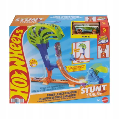 HOT WHEELS STUNT TRACKS ZESTAW Mistrzowski skok Pionowy tor + autko
