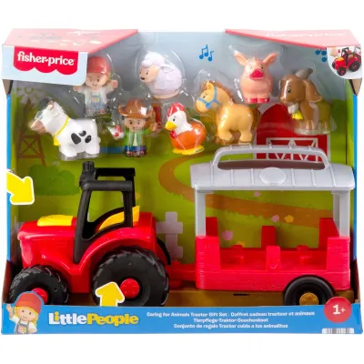 FISHER PRICE LITTLE PEOPLE TRAKTOR FARMA, interaktywna zabawka dla malucha