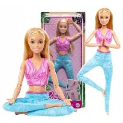 Lalka Barbie HRH27 Made to Move gimnastyczka blondynka joga