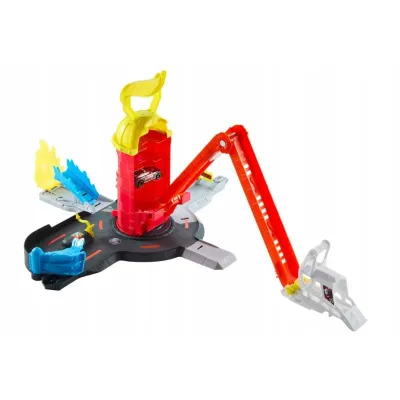 Hot Wheels City Zestaw Super Straż Pożarna Remiza + tor - JHL95