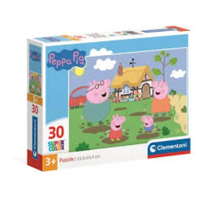 Puzzle 30 elmentów Świnka Peppa 20838 Clementoni Super Kolor 3+