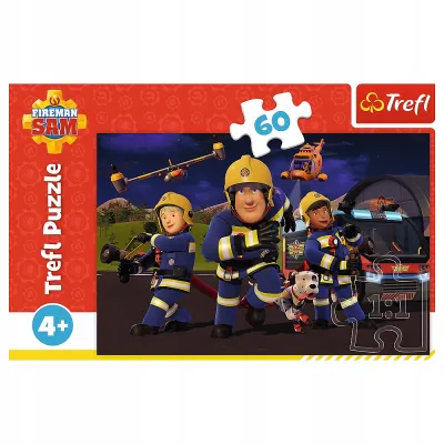 Puzzle Trefl 60 elementów PUZZLE 60 ELEMENTÓW STRAŻAK SAM TREFL