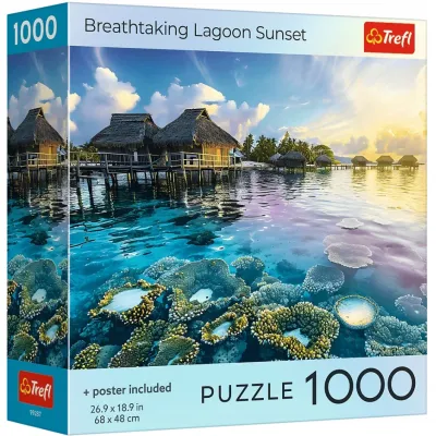 TREFL PUZZLE USA Collection: Breathtaking Lagoon Sunset 1000 elementów