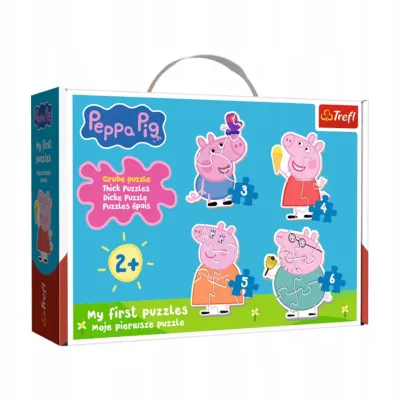 Puzzle Trefl 18 elementów Mała świnka wśród przyjaciół