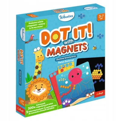 TREFL SKILLMATICS DOT IT WITH MAGNETS ZESTAW KREATYWNY ŚWIAT ZWIERZĄT 62601 TREFL SKILLMATICS DOT IT WITH MAGNETS ZESTAW KREATYWNY ŚWIAT ZWIERZĄT 62601