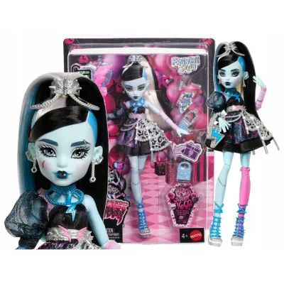 Monster High Lalka Straszysłodkie urodziny Frankie Stein 27 cm + akcesoria