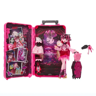 Monster High Lalka Draculaura zestaw w walizce Straszysekrety Akcesoria Monster High Lalka Draculaura zestaw w walizce Straszysekrety Akcesoria