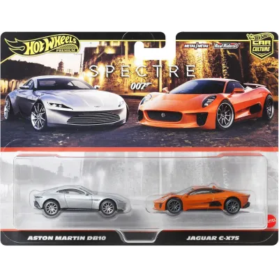 Zestaw pojazdów Hot Wheels Premium Jaguar Aston Martin JBL04 9 (2 szt.)