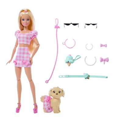 Barbie Twinning Looks - ubranko dla lalki i pieska KOKARDA