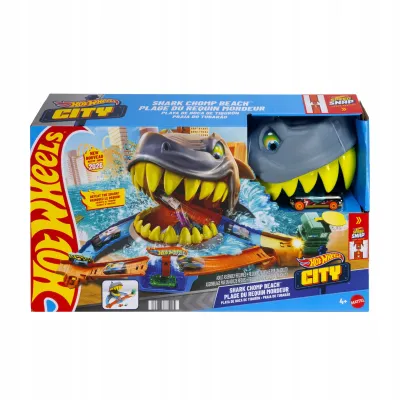 Hot Wheels City Rekin Starcie na plaży Tor Zabawka 4+JHL96