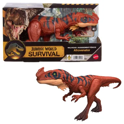 Jurassic World Wild Roar Figurka Afrovenator Ryczący i Świecący - JKL76