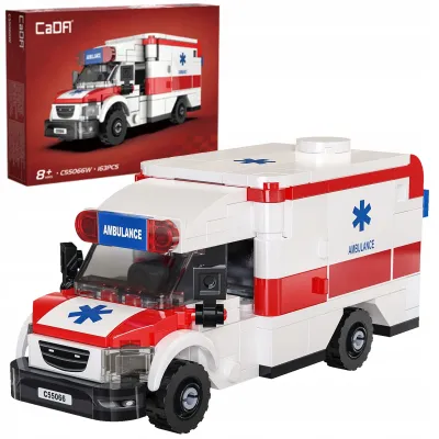 KLOCKI CADA SAMOCHÓD KARETKA AMBULANCE MEDSWIFT GUARD 163 ELEMENTY