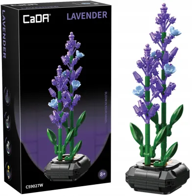 KLOCKI CADA ZESTAW LAWENDA W DONICZCE 23 CM C59027W 205 ELEMENTÓW