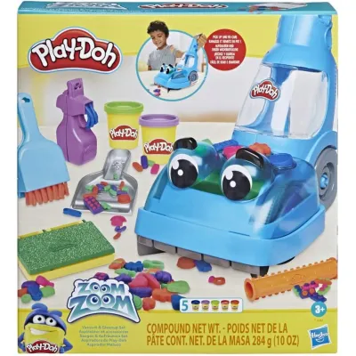 Play-Doh ciastolina zestaw odkurzacz do sprzątania + 5 tub 284 g dodatki Play-Doh ciastolina zestaw odkurzacz do sprzątania + 5 tub 284 g dodatki