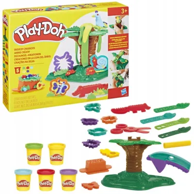 PLAY-DOH TREE TOP CREATIONS DŻUNGLA DRZEWO ZABAW ZESTAW KREATYWNY Wiek 3+