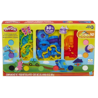 ZESTAW PLAY DOH 10 Mas Plastycznych z foremkami 630509255009