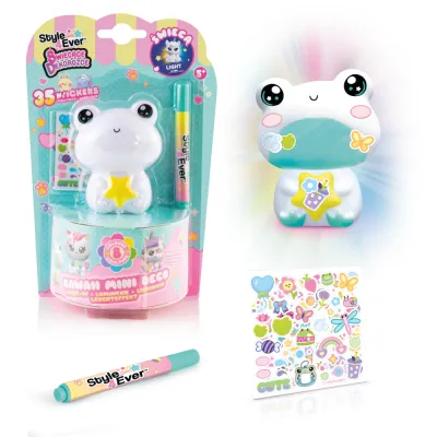 Świecące Dekorożce – Zwierzaczki DIY, Kawaii style - Żabka
