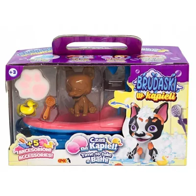 Zabawka Do KĄPANIA Dla Chłopca 2 LATKA Brudaski w kąpieli piesek Boston SET