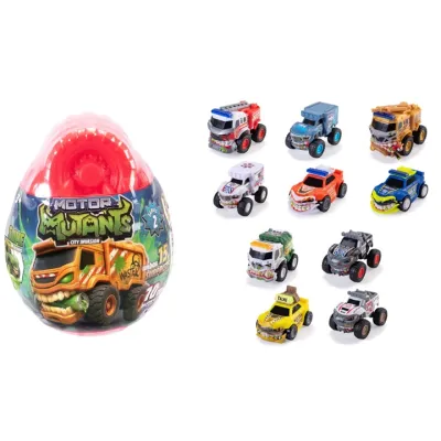 Samochodzik MONSTER Motor Mutants Pojazd w jajku Niespodzianka slim Dickie
