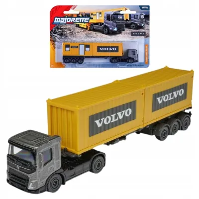 MAJORETTE VOLVO CONSTRUCTION POJAZD BUDOWLANY SAMOCHÓD CIĘŻARÓWKA CONTAINER