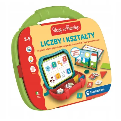 LICZBY I KSZTAŁTY WALIZECZKA EDUKACYJNA Clementoni