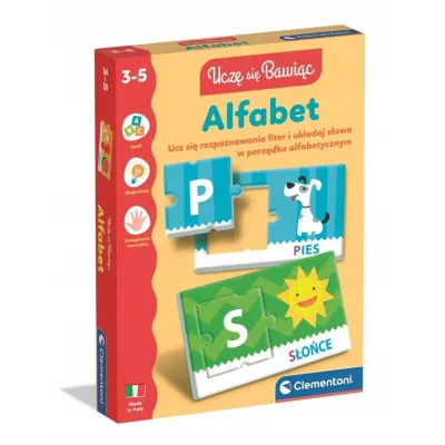 UKŁADANKA EDUKACYJNA UCZĘ SIĘ BAWIĄC ALFABET 50415 CLEMENTONI